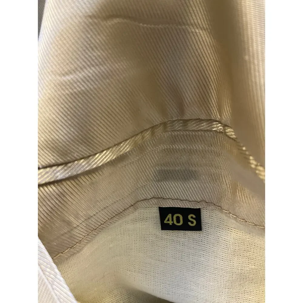 Gianfranco Ruffini Blazer Mens 40S Silk Super 100s Wool Tan Sport Coat